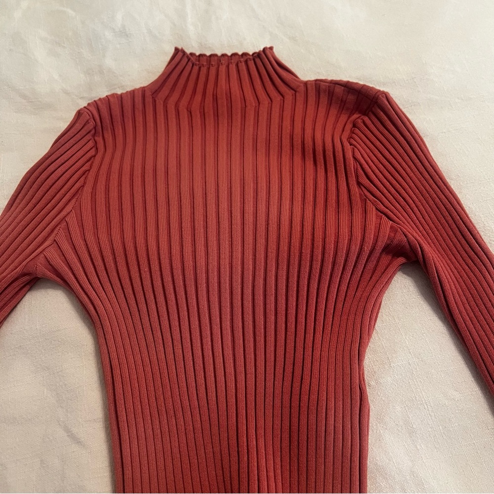 Ribbed turtle neck